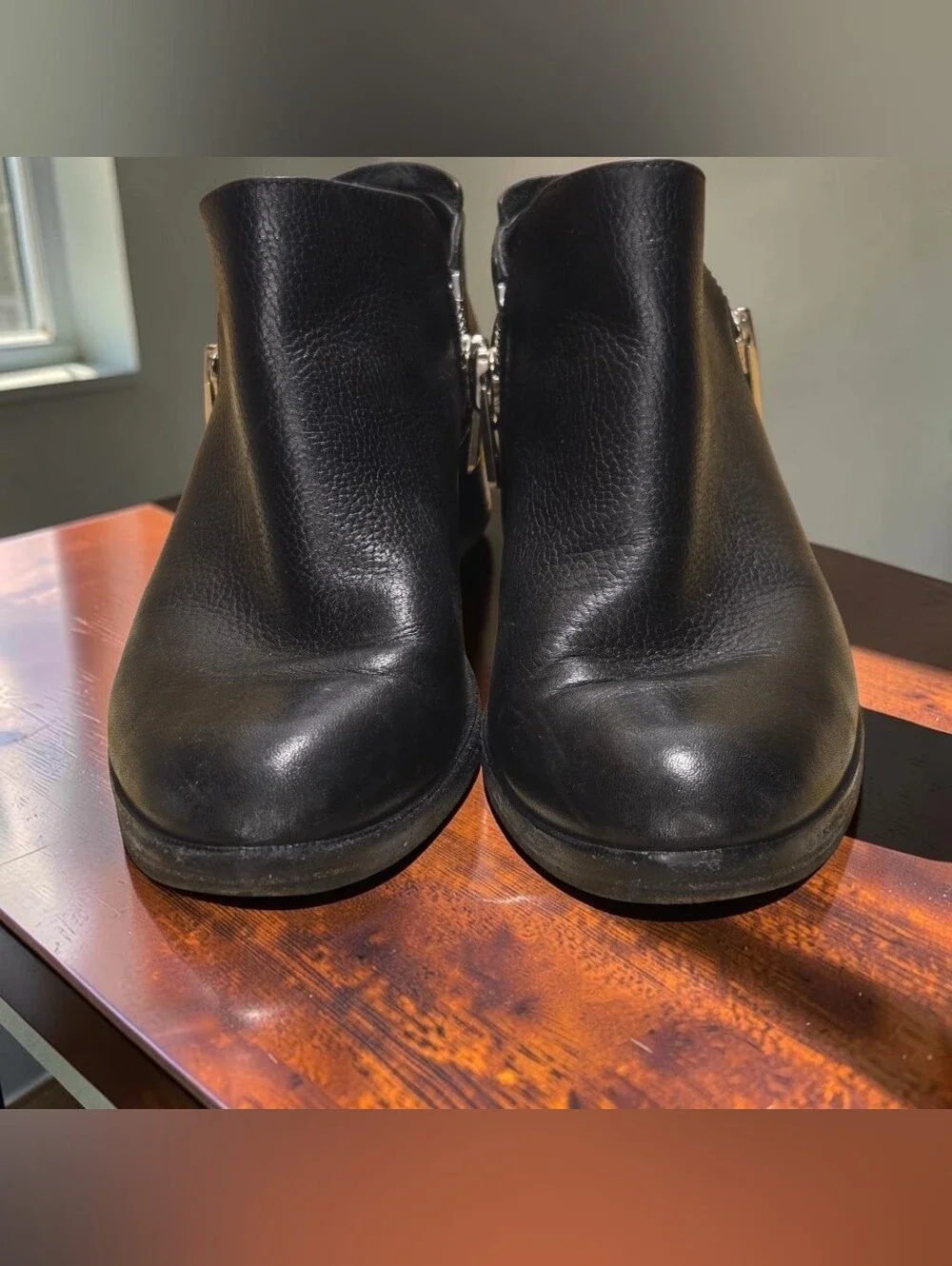3.1 Phillip Lim Black Leather Short Ankle Booties Size 37.5 / US 7